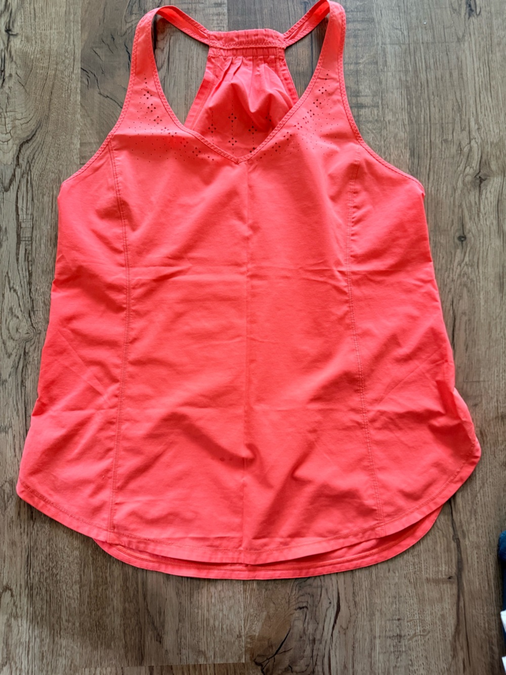lululemon athletica Coral-Red Racerback Tank
